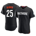 B.Orioles #25 Pete Alonso Player Black City Connect Limited Elite Home Game Gdoa Stitched Jerseys