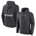 IN.Colts #90 Grover Stewart Player Charcoal Pullover Hoodies Limited Game Gdoa Stitched Jerseys