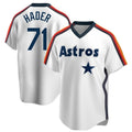 H.Astros #71 Josh Hader Player White Cooperstown Collection T-shirt Gdoa Stitched Jerseys