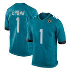 J.Jaguars #1 Montaric Brown Player Teal Home Game Gdoa Stitched Jerseys