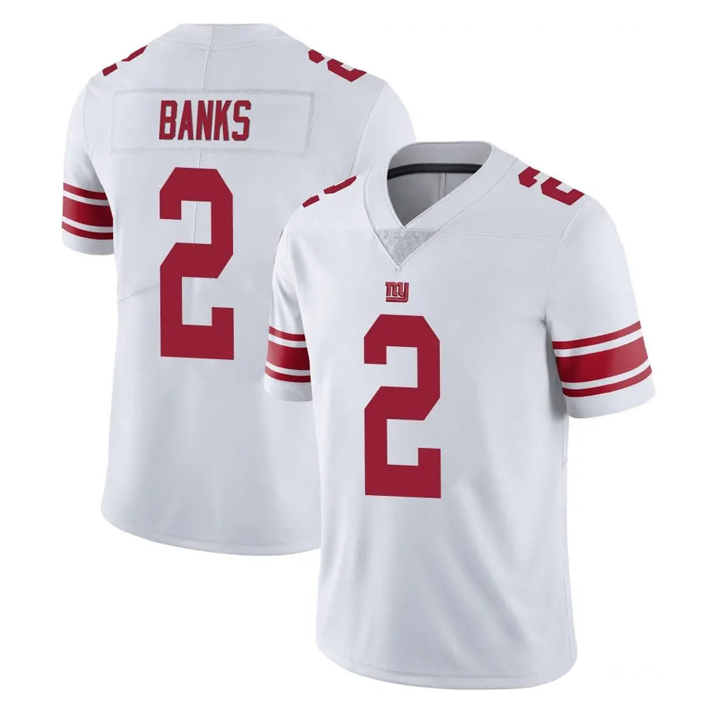 NY.Giants #2 Deonte Banks Player White Limited Vapor Untouchable Home Game Gdoa Stitched Jerseys