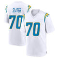 LA.Chargers #70 Rashawn Slater Player White Home Game Gdoa Stitched Jerseys