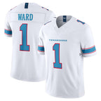 T.Titans #1 Cam Ward Player White Limited Vapor F.U.S.E. Home Game Gdoa Stitched Jerseys