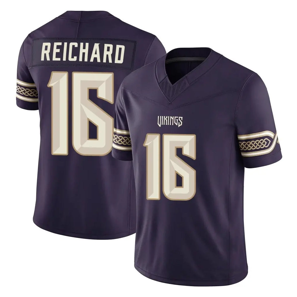 MN.Vikings #16 Will Reichard Player Purple Limited 2026 Rivalries Collection Home Game Gdoa Stitched Jerseys