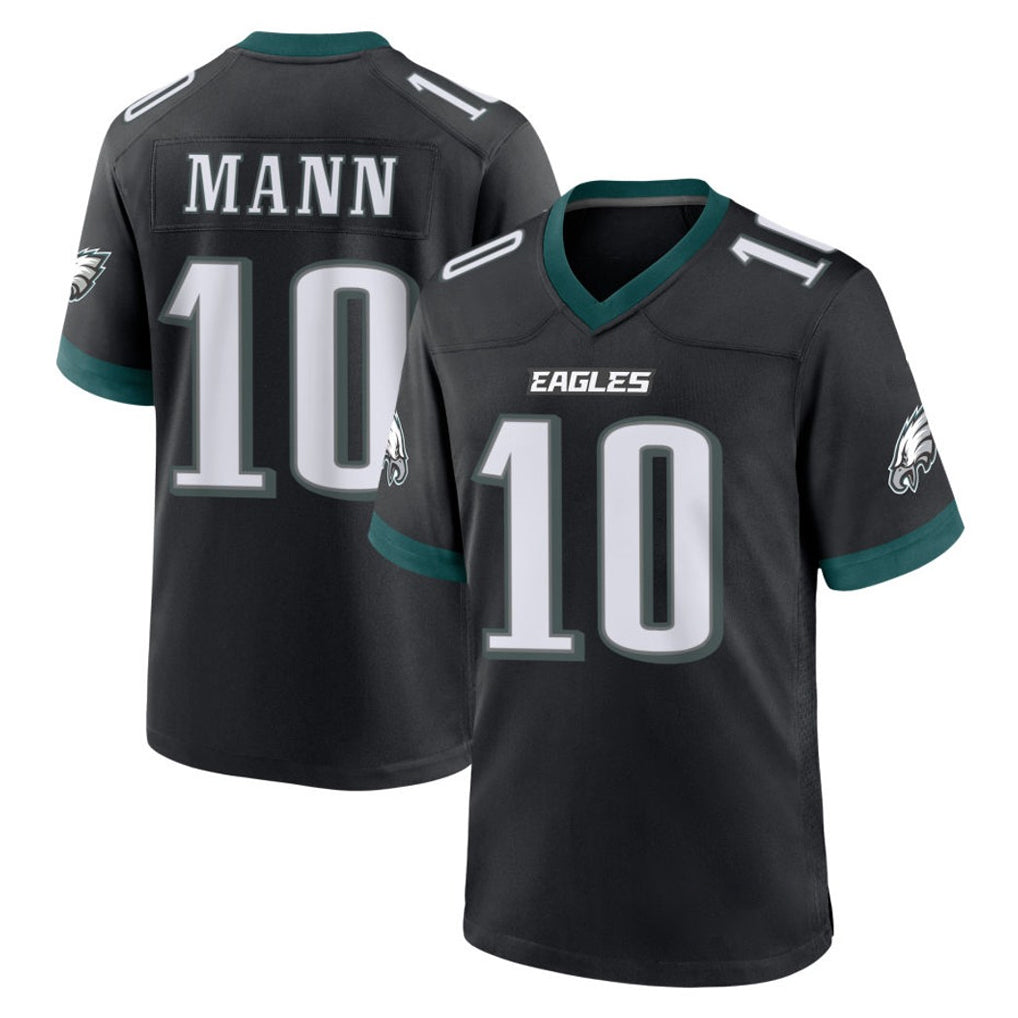 P.Eagles #10 Braden Mann Player Black Game Home Gdoa Stitched Jerseys