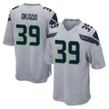 S.Seahawks #39 Ty Okada Player Gray Home Game Gdoa Stitched Jerseys