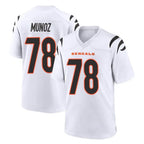 C.Bengals #78 Anthony Munoz Player White Home Game Gdoa Stitched Jerseys