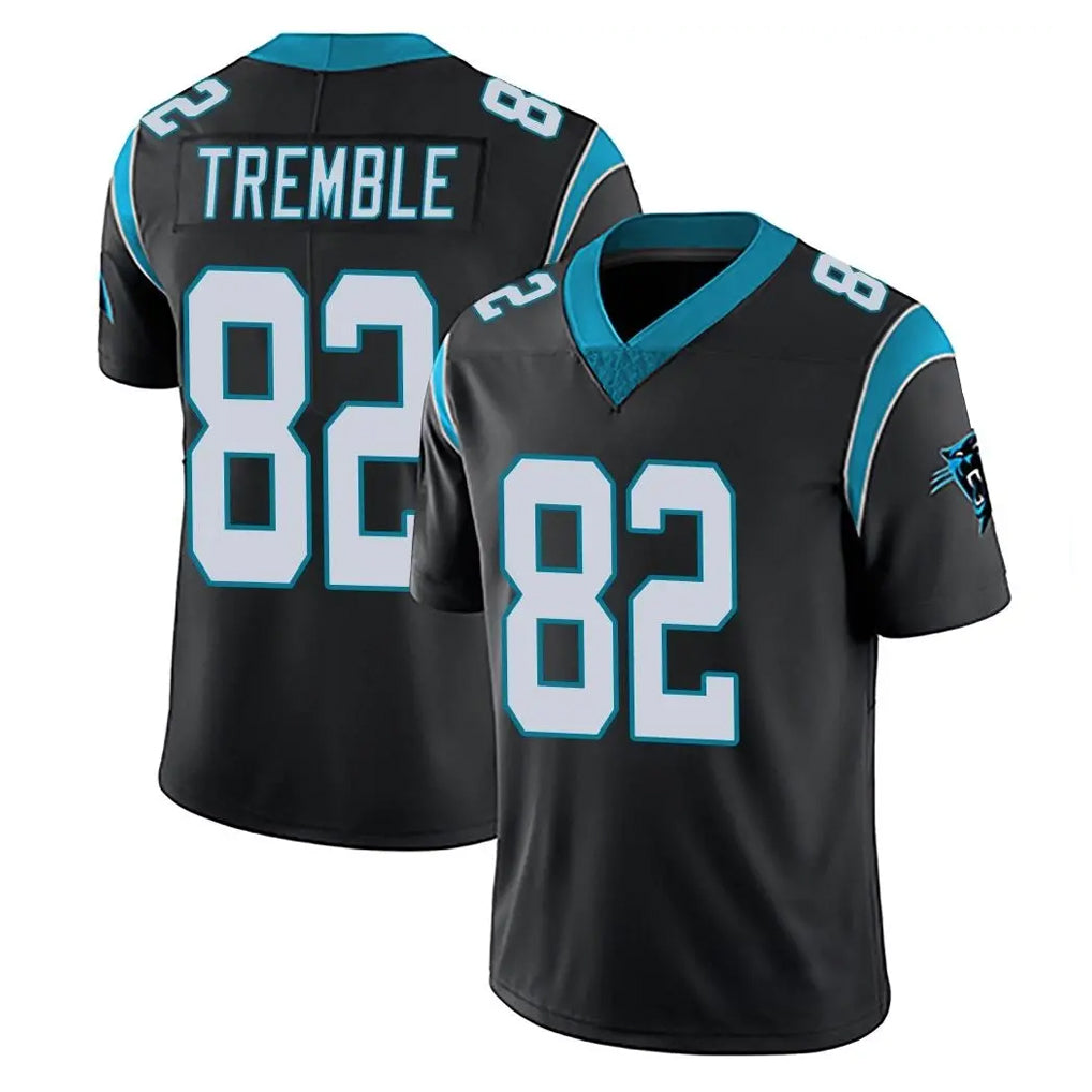 C.Panthers #82 Tommy Tremble Player Black Vapor Untouchable Limited Game Gdoa Stitched Jerseys