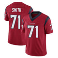 H.Texans #71 Braden Smith Player Red Limited Vapor Untouchable Home Game Gdoa Stitched Jerseys