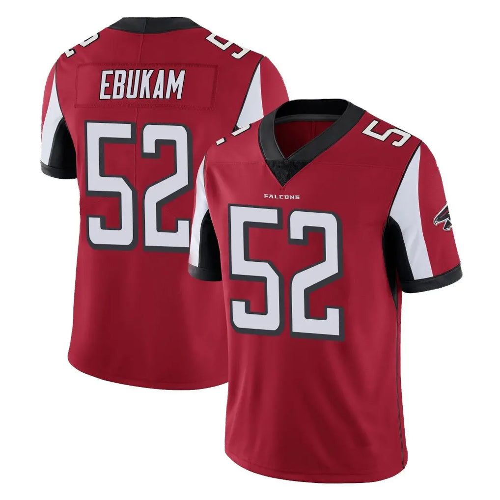 A.Falcons #52 Samson Ebukam Player Red Color Vapor Untouchable Limited Home Game Gdoa Stitched Jerseys