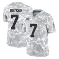 KC.Chiefs #7 Harrison Butker Player Arctic Camo Salute To Service Limited Game Gdoa Stitched Jerseys