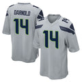 S.Seahawks #14 Sam Darnold Player Gray Home Game Gdoa Stitched Jerseys
