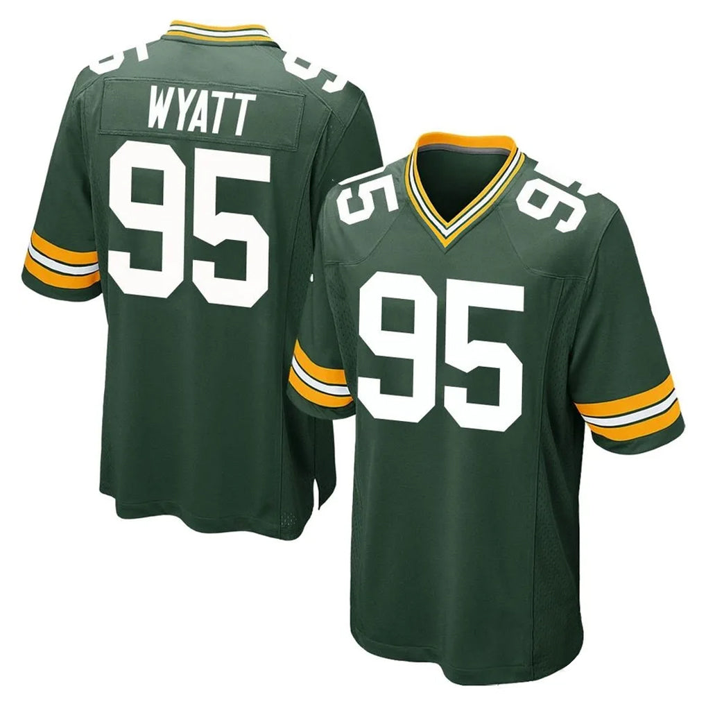 GB.Packers #95 Devonte Wyatt Player Green Home Game Gdoa Stitched Jerseys