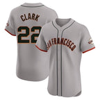 SF.Giants #22 Will Clark Player Gray Home Limited Elite Fdoa Stitched Jerseys