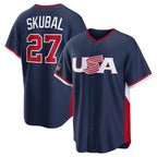 M.Twins #27 Ryan Jeffers Player Navy USA 2026 World Classic Limited Home Fdoa Stitched Jerseys