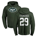 NY.Jets #29 Minkah Fitzpatrick Player Green LOGO Pullover Hoodies Limited Game Gdoa Stitched Jerseys