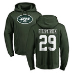 NY.Jets #29 Minkah Fitzpatrick Player Green LOGO Pullover Hoodies Limited Game Gdoa Stitched Jerseys