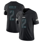 P.Eagles #2 Riq Woolen Player Limited Black Impact Home Game Gdoa Stitched Jerseys