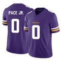 M.Vikings #0 Ivan Pace Jr. Player Purple Limited Vapor F.U.S.E. Home Game Gdoa Stitched Jerseys