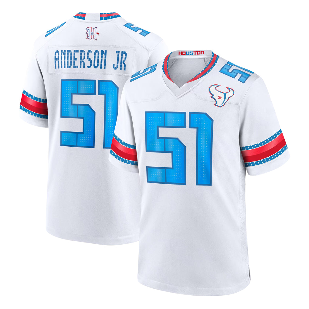H.Texans #51 Will Anderson Jr. Player Whtie 2026 Rivalries Vapor Home Game Gdoa Stitched jerseys