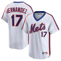 NY.Mets #17 Keith Hernandez Player White Cooperstown Collection T-shirt Game Fdoa Stitched Jerseys