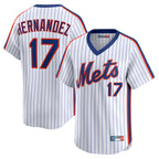 NY.Mets #17 Keith Hernandez Player White Cooperstown Collection T-shirt Game Fdoa Stitched Jerseys