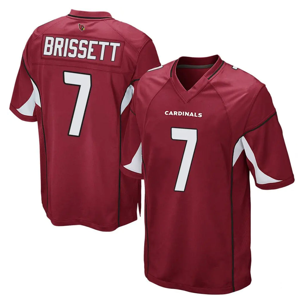 A.Cardinals #7 Jacoby Brissett Player Cardinal Home Game Gdoa Stitched Jerseys