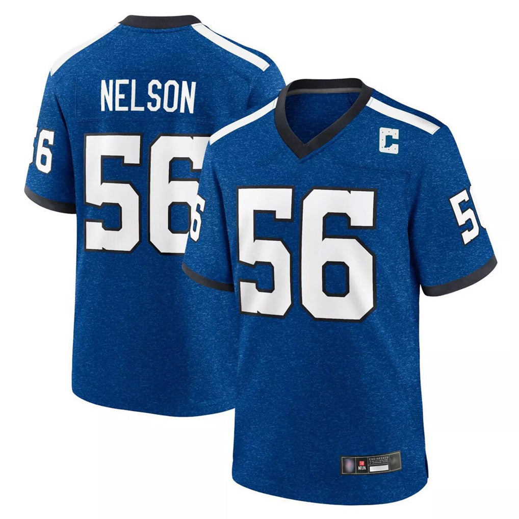 IN.Colts #56 Quenton Nelson Player Royal Alternate Indiana Nights Home Game Gdoa Stitched Jerseys