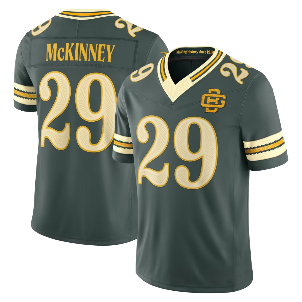 GB.Packers #29 Xavier McKinney Player Green Limited 2026 Rivalries Collection Home Game Edoa Stitched Jerseys