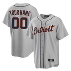 Custom D.Tigers Gray Home Game Any Name & Number Gdoa Stitched Jerseys