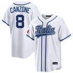 S.Mariners #8 Dominic Canzone Player White Pitch Fashion Game Fdoa Stitched Jerseys