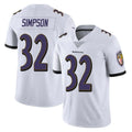 B.Ravens #32 Trenton Simpson Player White Vapor F.U.S.E. Limited Gdoa Stitched Jerseys