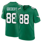 P.Eagles #88 Dallas Goedert Player Green Kelly Alternate Home Game Gdoa Stitched Jerseys