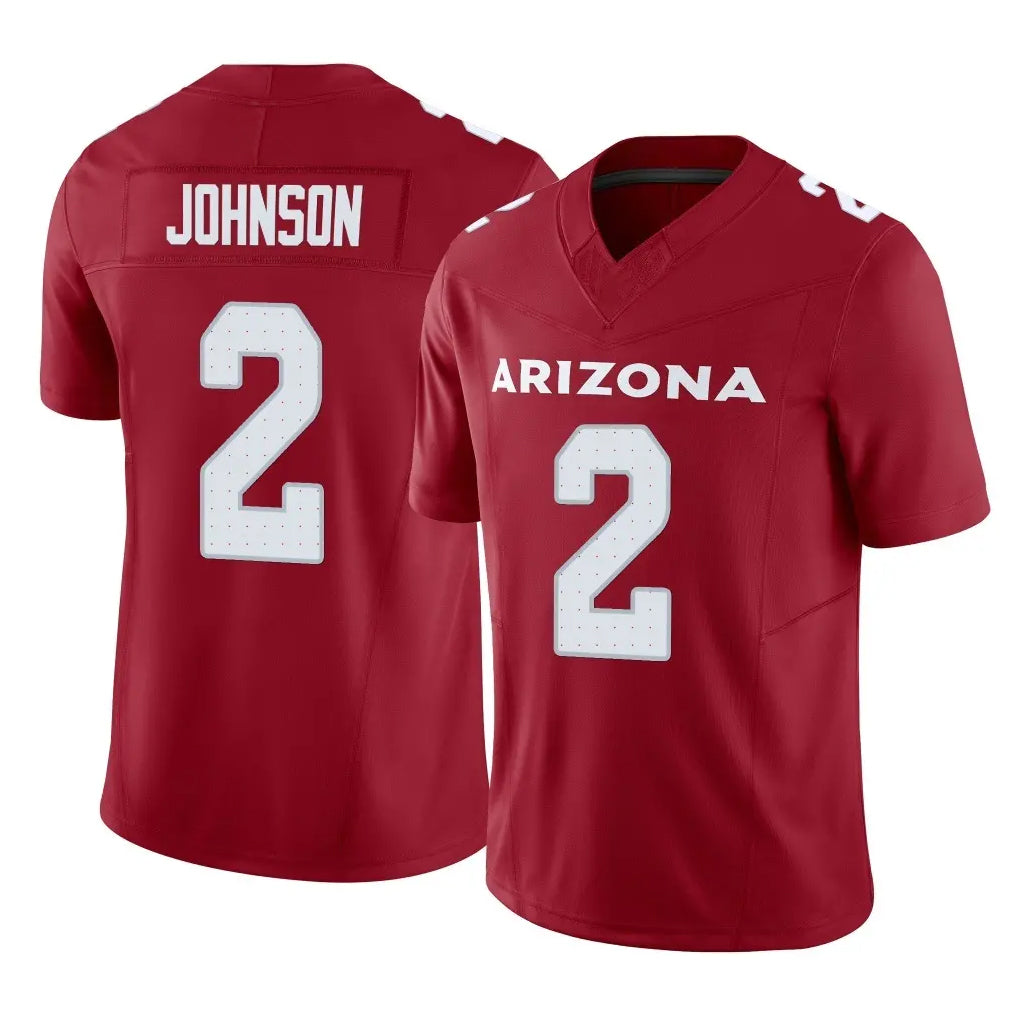 A.Cardinals #2 Will Johnson Player Cardinal Vapor F.U.S.E. Limited Home Game Gdoa Stitched Jerseys