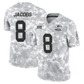 GB.Packers #8 Josh Jacobs Player Arctic Camo Salute To Service Limited Gdoa Stitched Jerseys