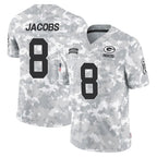 GB.Packers #8 Josh Jacobs Player Arctic Camo Salute To Service Limited Gdoa Stitched Jerseys