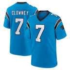 C.Panthers #7 Tre'von Moehrig Player Blue Home Game Gdoa Stitched Jerseys