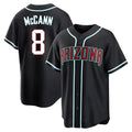 A.Diamondbacks #8 James McCann Player Black Home Game Gdoa Stitched Jerseys