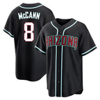 A.Diamondbacks #8 James McCann Player Black Home Game Gdoa Stitched Jerseys