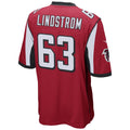 A.Falcons #63 Chris Lindstrom Player Red Replica Game Gdoa Stitched Jerseys