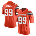 C.Browns #99 Julian Okwara Player Orange Vapor Limited Home Game Gdoa Stitched Jerseys