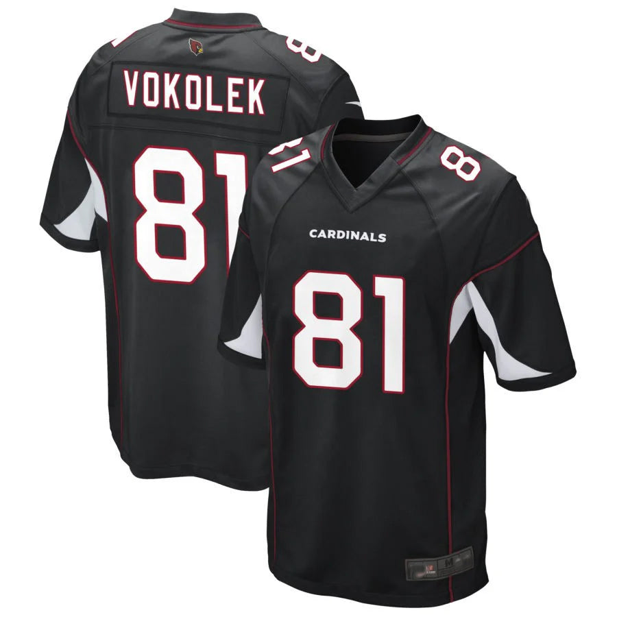 A.Cardinals #81 Travis Vokolek Player Black Game Gdoa Stitched Jerseys