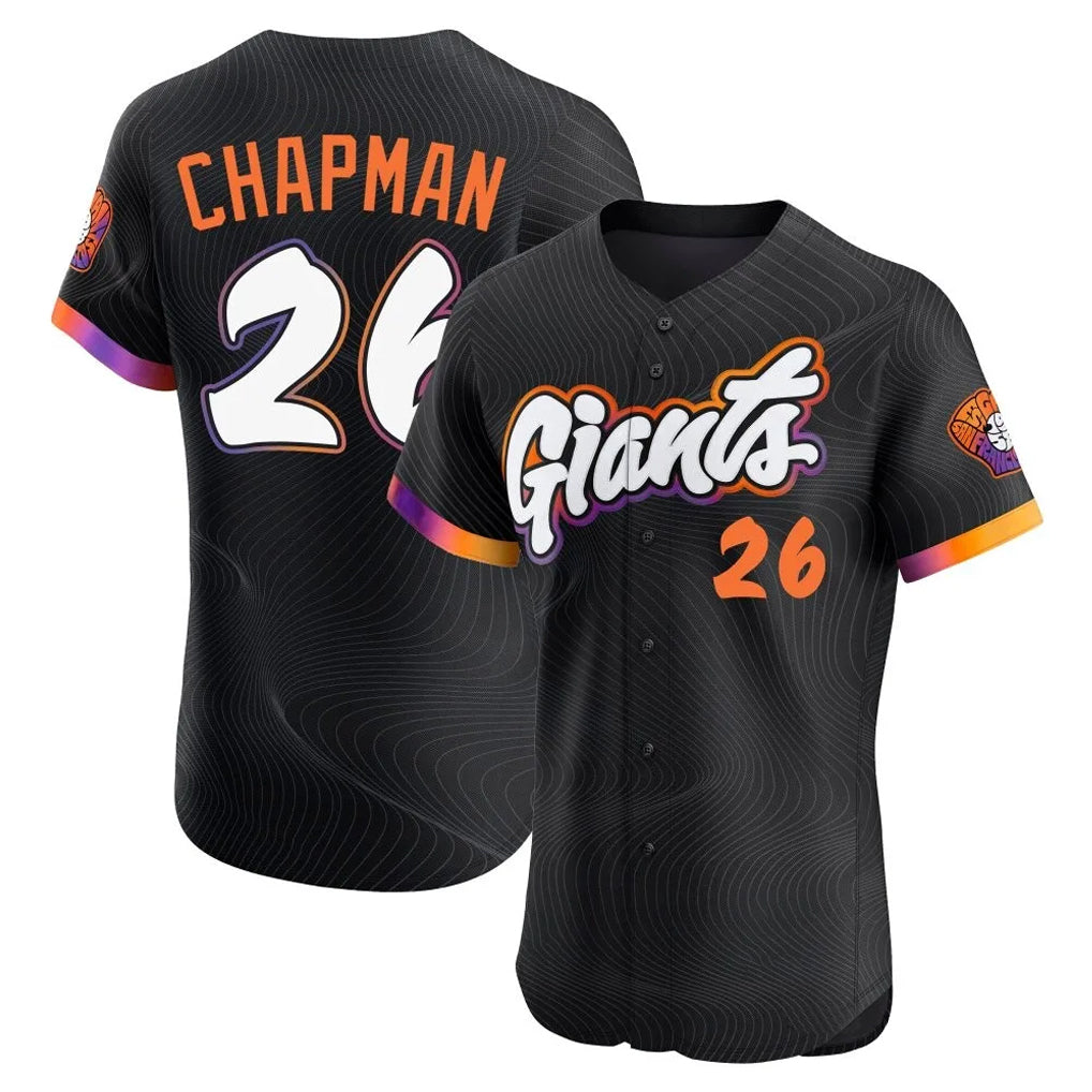SF.Giants #26 Matt Chapman Player Black 2025 City Connect Home Limited Elite Fdoa Stitched Jerseys
