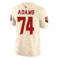 A.Cardinals #74 Isaiah Adams Player Cream Rivalries Collection Vapor Limited Home Game Gdoa Stitched Jerseys
