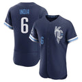 KC.Royals #6 Jonathan India Player Navy City Connect Limited Elite Home Gdoa Stitched Jerseys