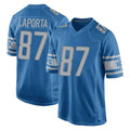 D.Lions #87 Sam LaPorta Player Blue Home Game Gdoa Stitched Jerseys