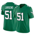 P.Eagles #51 Cam Jurgens Player Green Kelly Alternate Vapor F.U.S.E. Home Game Gdoa Stitched Jerseys