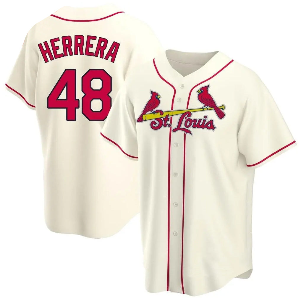 St. Louis Cardinals #48 Ivan Herrera Player Cream Home Game Fdoa Stitched Jerseys