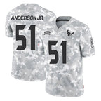 H.Texans #51 Will Anderson Jr. Player Arctic Camo Salute To Service Limited Game Gdoa Stitched Jerseys