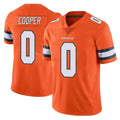 D.Broncos #0 Jonathon Cooper Player Orange Vapor Untouchable Limited Home Game Gdoa Stitched Jerseys